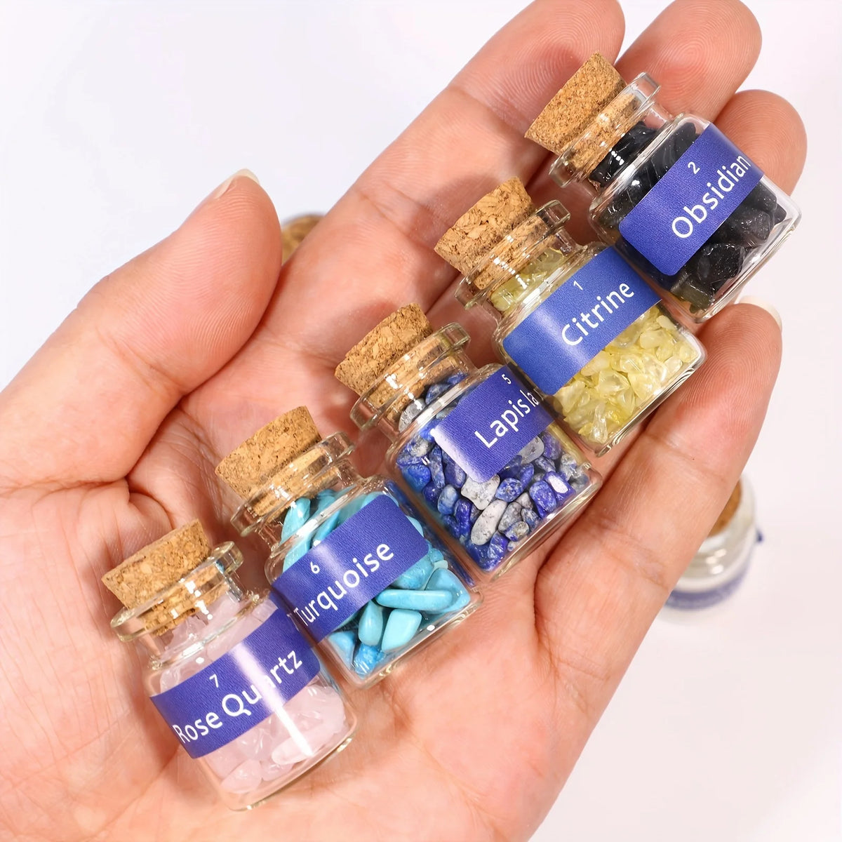 Gemstone Spell Jars — Healing Crystal Vials