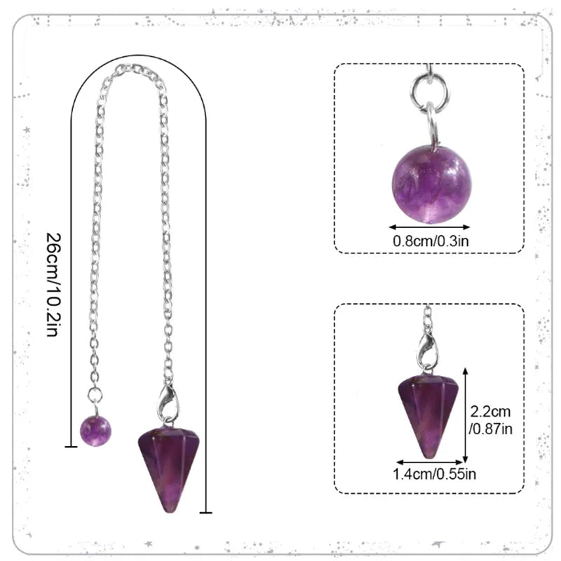 Amethyst Pendulum & Divination Board — Choose Your Tool
