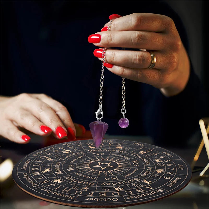 Amethyst Pendulum & Divination Board — Choose Your Tool