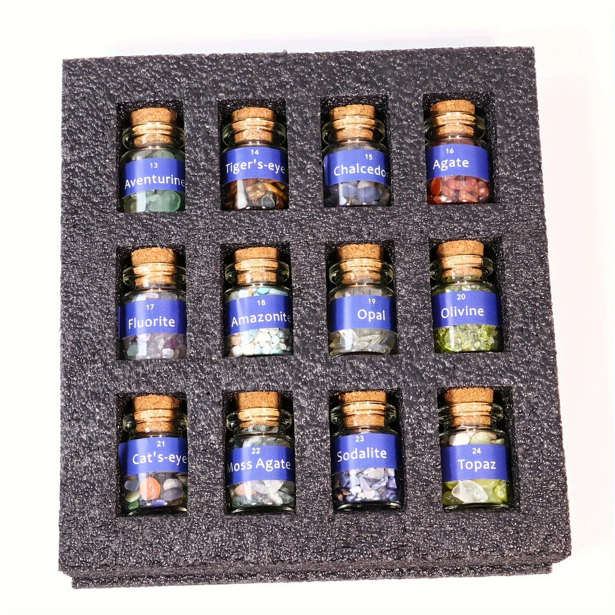 Gemstone Spell Jars — Healing Crystal Vials
