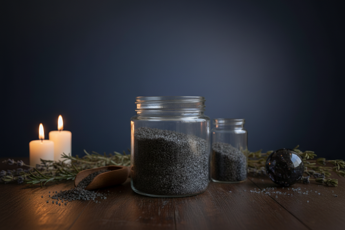 Black Witch's Salt moody witchy storefront photo