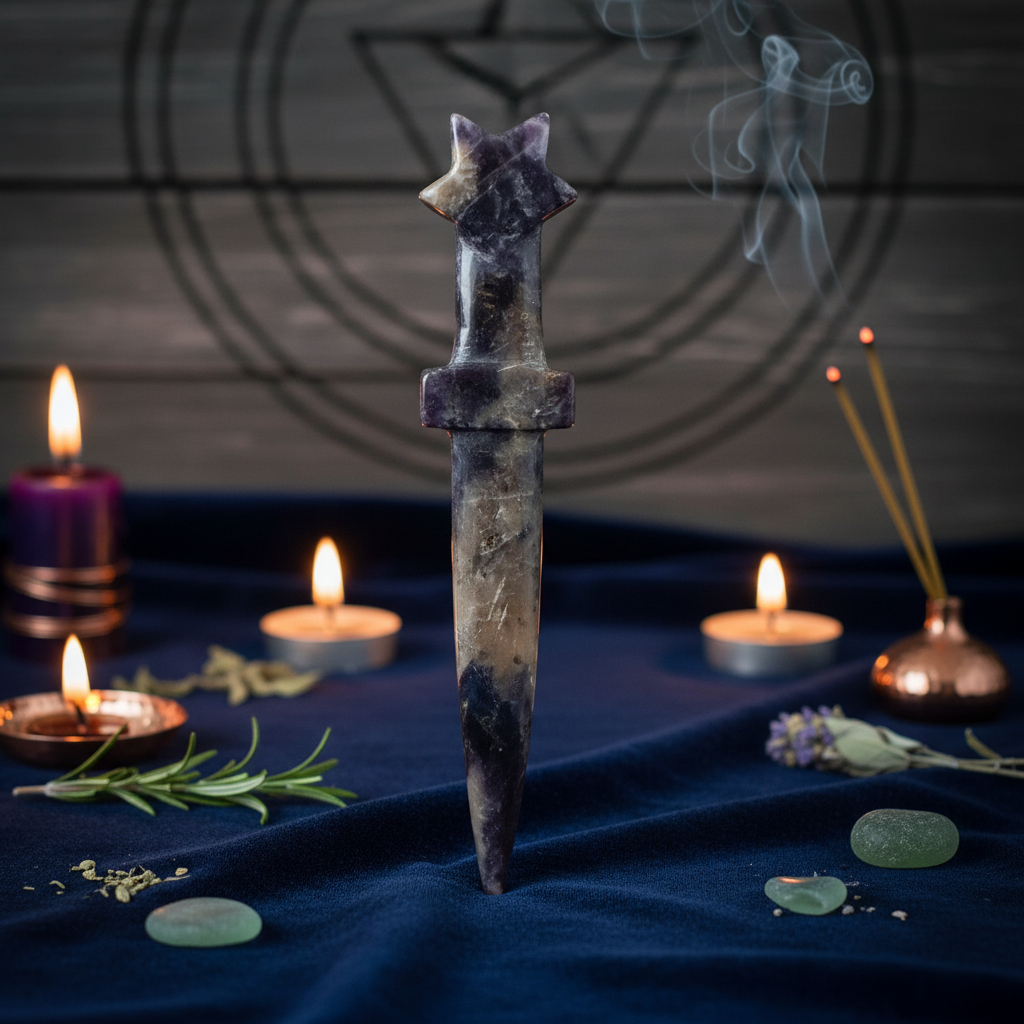 Reference-based navy witchy athame hero image
